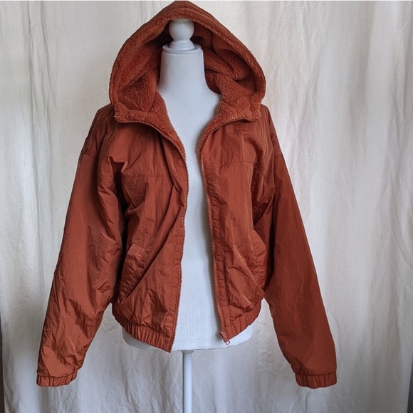 PINK Victoria's Secret Jackets & Blazers - PINK Hooded Reversible Bomber Jacket NWT Small
